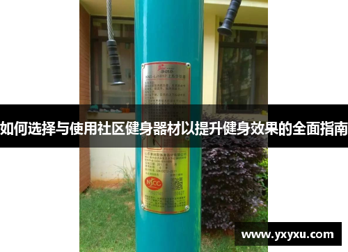 如何选择与使用社区健身器材以提升健身效果的全面指南